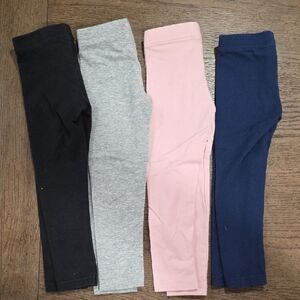 Carter's Black and Gray Leggings Soft Knit Bottoms